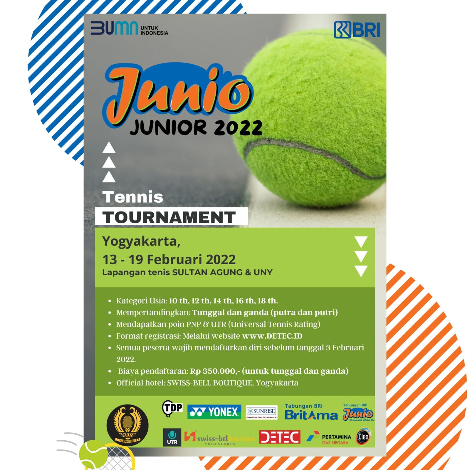 DAFTAR PESERTA SEMENTARA – JUNIO JUNIOR 2022